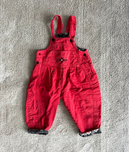 Krummi kinder latzhose - krummi, rot